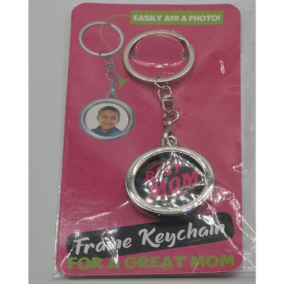 Frame Keychain "BEST MOM" Photo Frame - Picture 2 of 3